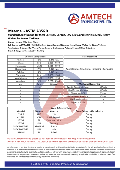 ASTM A356 9